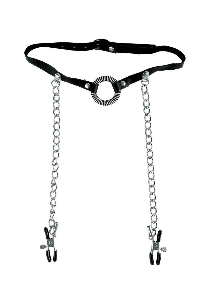 Fetish Fantasy Series Limited Edition O-Ring Gag and Nipple Clamps