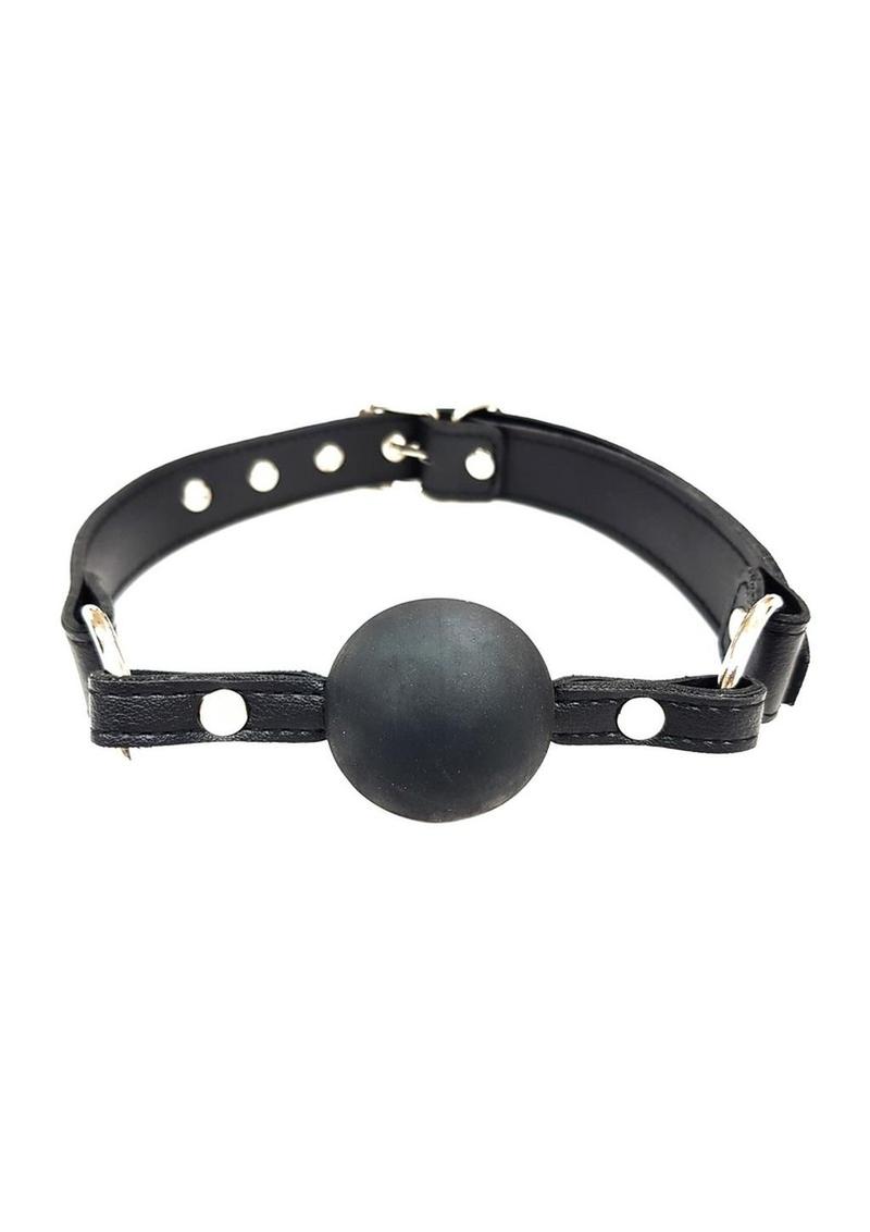 Fetish Play Ball Gag Vegan Leather