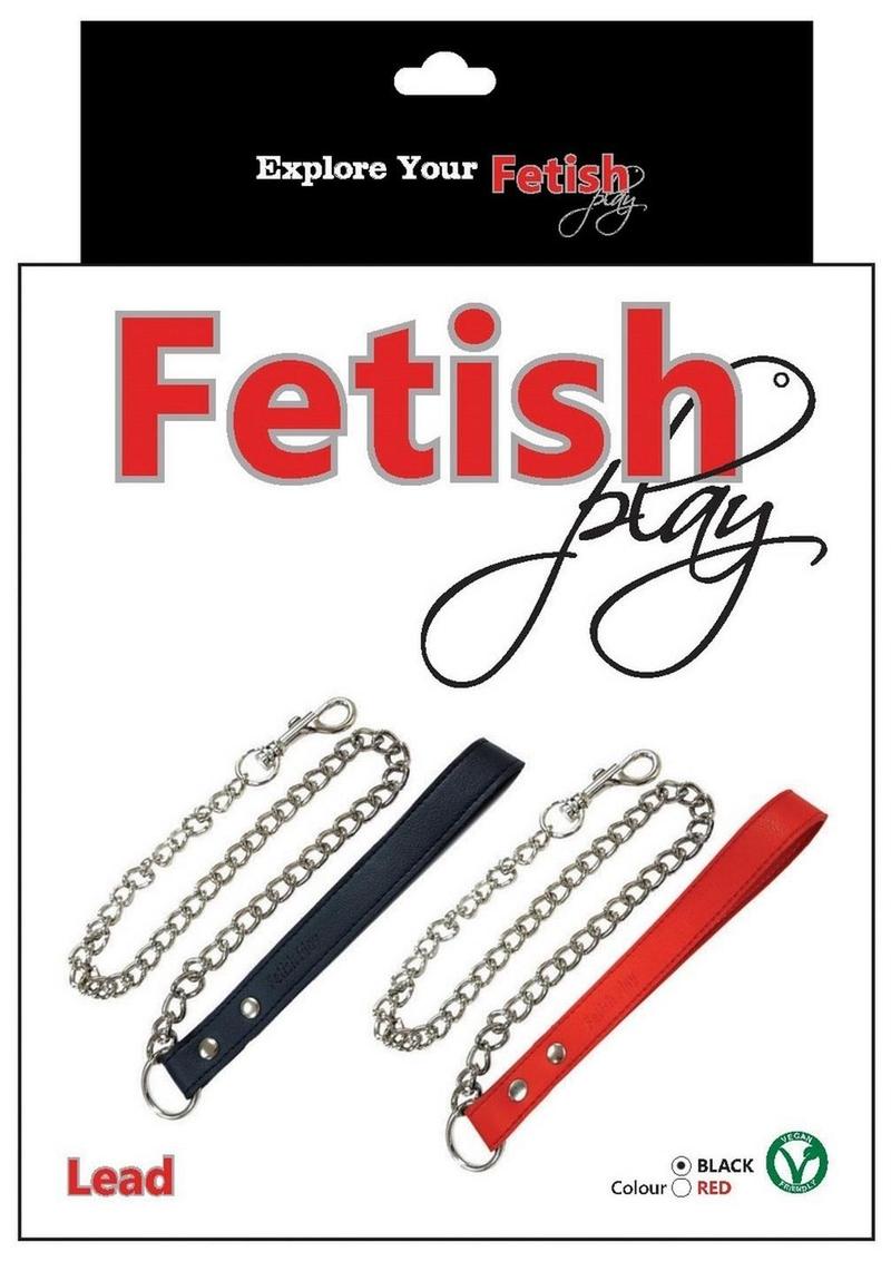Fetish Play Lead Collar Vegan Leather