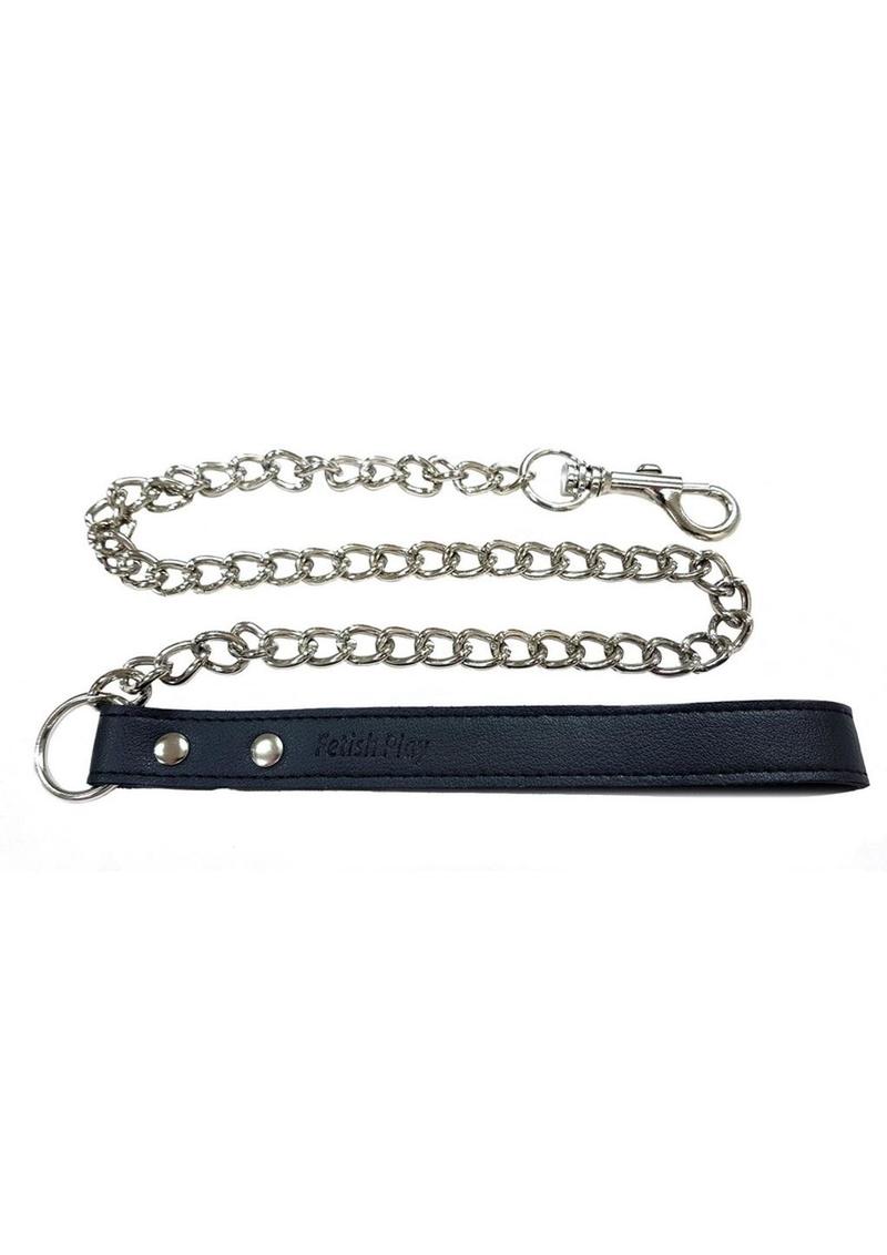 Fetish Play Lead Collar Vegan Leather