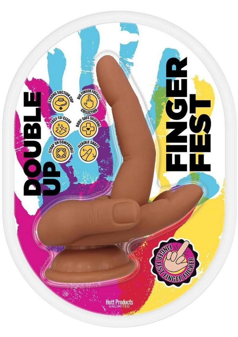 Finger Fest Double Up Silicone Dildo