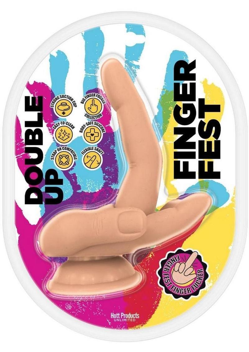 Finger Fest Double Up Silicone Dildo