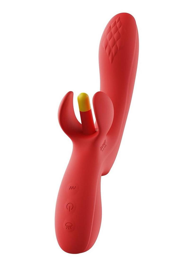Fortexa Kinky Finger Flapping Rechargeable Silicone Clit and G-Spot Vibrator with App Control