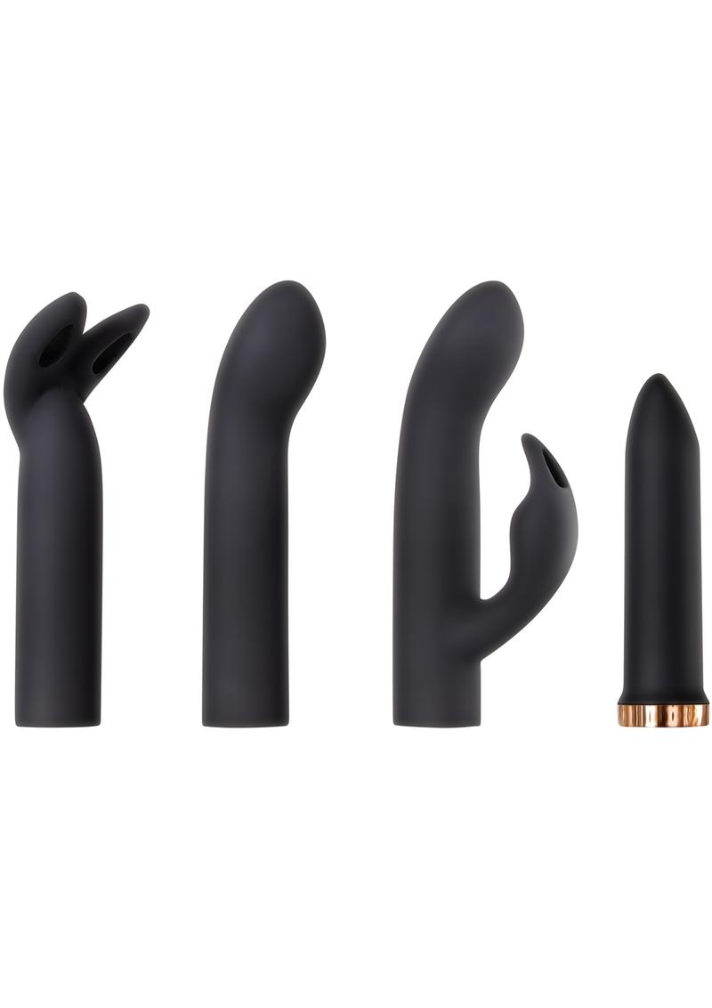 Four Play Rechargeable Bullet with 3 Silicone Sleeves Kit