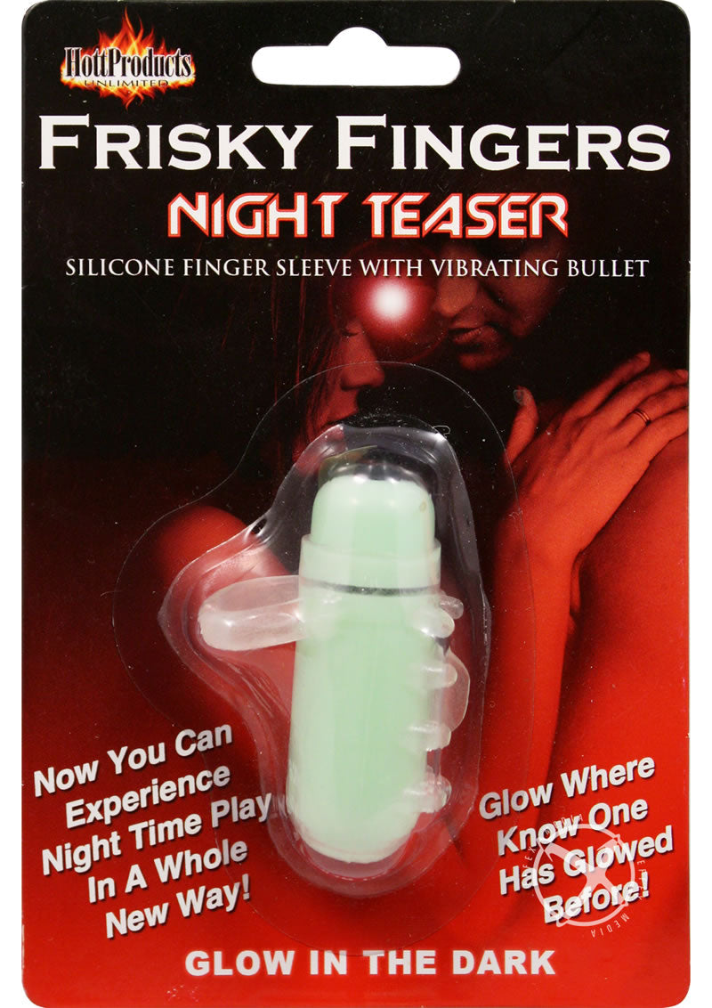 Frisky Fingers Night Teaser Silicone Finger Sleeve with Vibrating Bullet