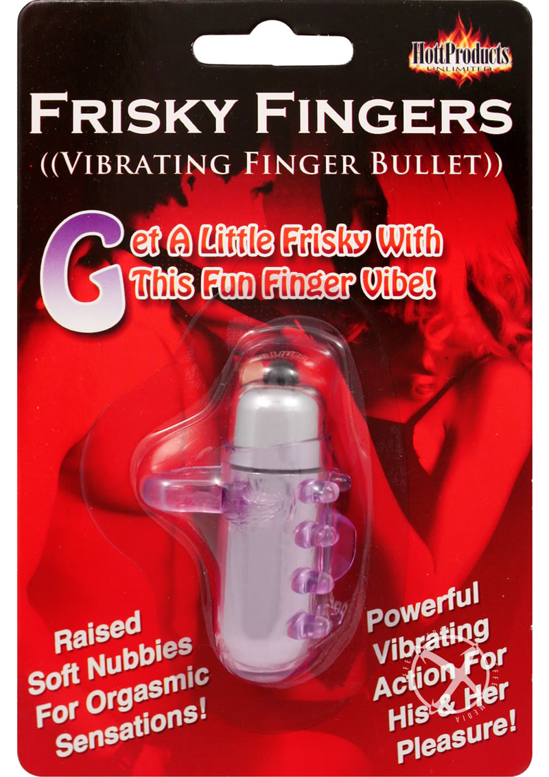 Frisky Fingers Silicone Finger Sleeve with Vibrating Bullet
