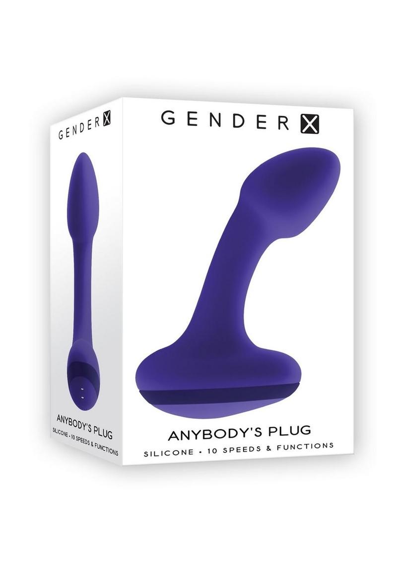 Gender X Anybody's Plug Rechargeable Silicone Vibrating Butt Plug
