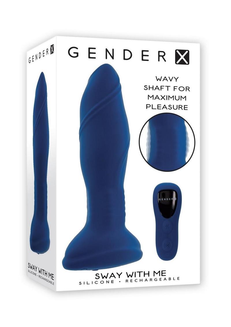 Gender X Sway with Me Rechargeable Silicone Anal Plug with Remote