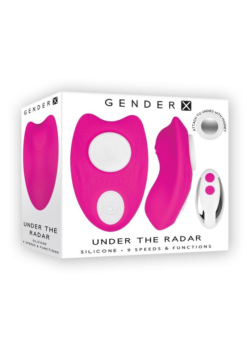 Gender X Under The Radar Rechargeable Silicone Panty Vibe with Remote Control