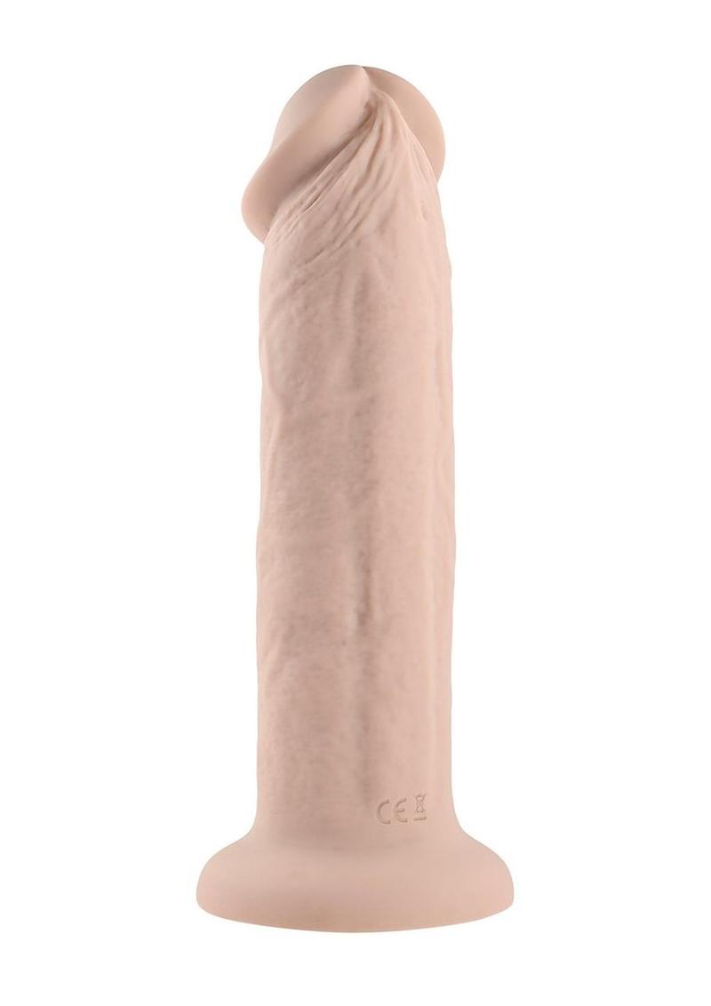 Girthy Vibrating Rechargeable Silicone Dildo