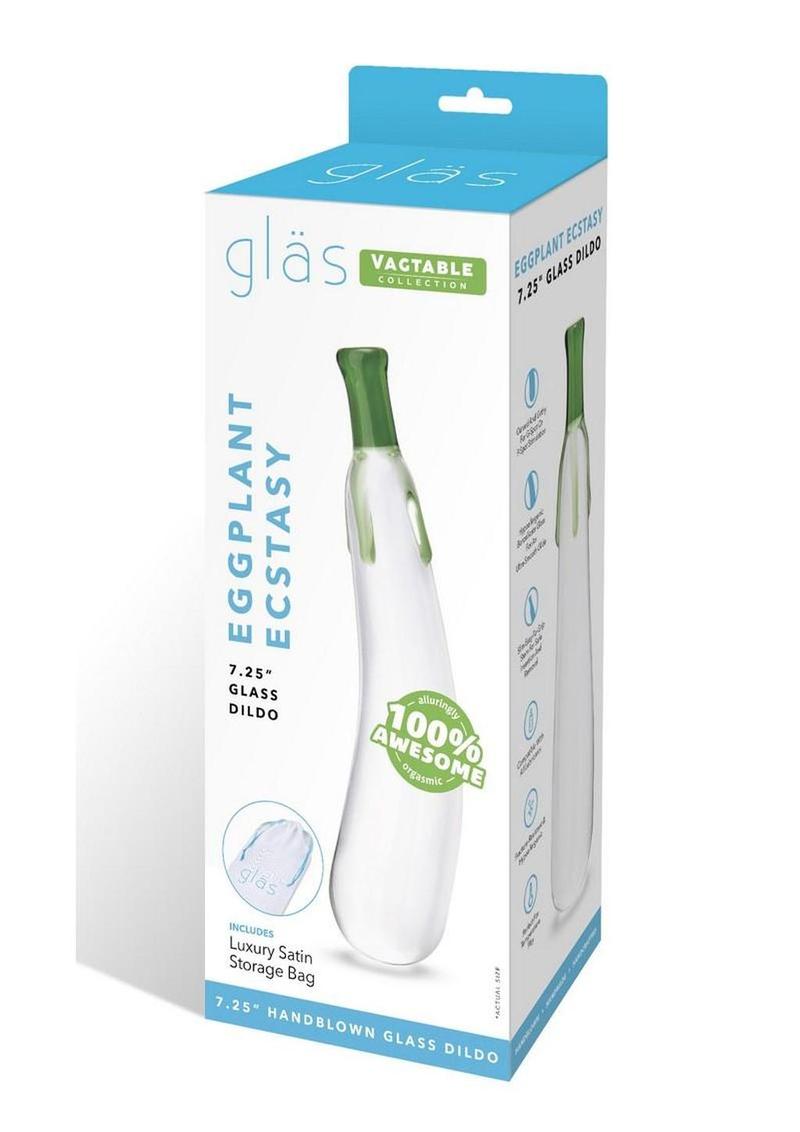 Glas Eggplant Ecstasy Glass Dildo