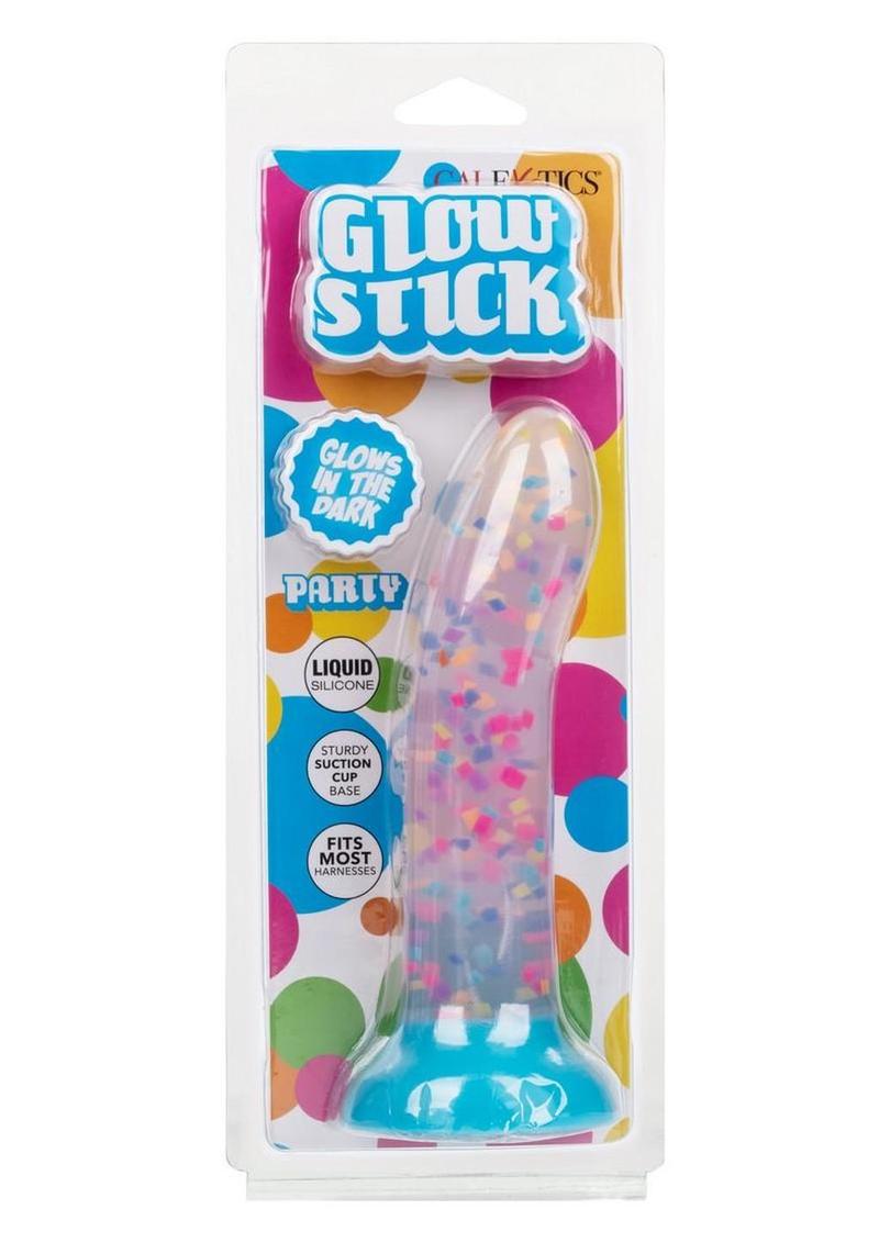 Glow Stick Party Silicone Glow In The Dark Dildo with Suction