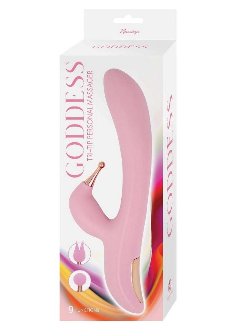 Goddess Tri-Tip Rechargeable Silicone Personal Vibrator