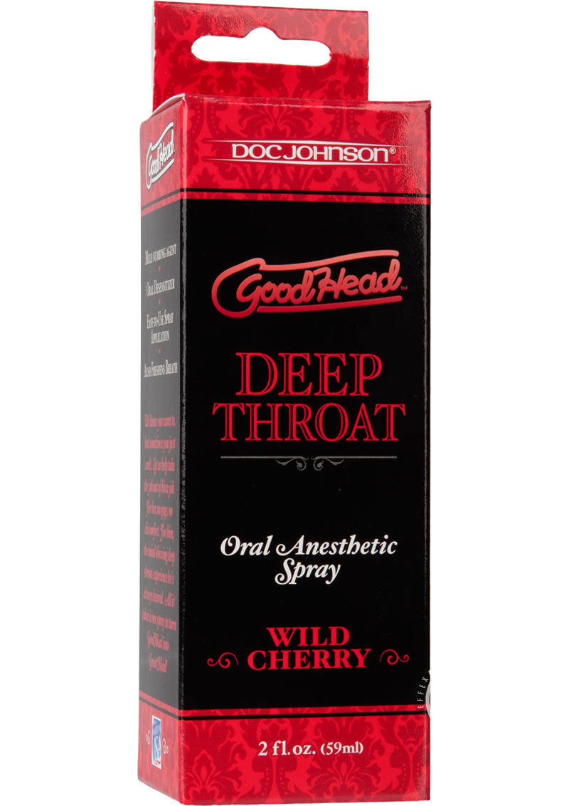 Goodhead Deep Throat Oral Anesthetic Spray Wild Cherry