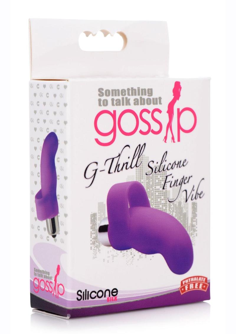 Gossip G-Thrill Silicone Finger Vibrator with Full Size Bullet