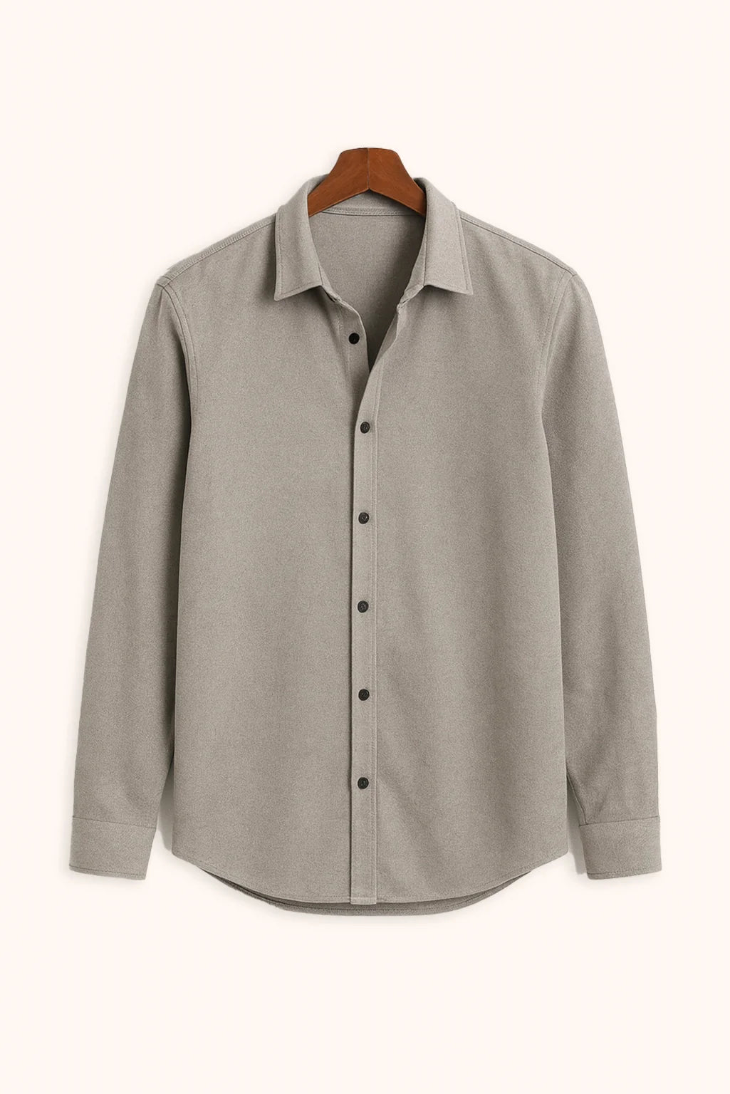 Men's Grey Color Premium Full Sleeve Shirt