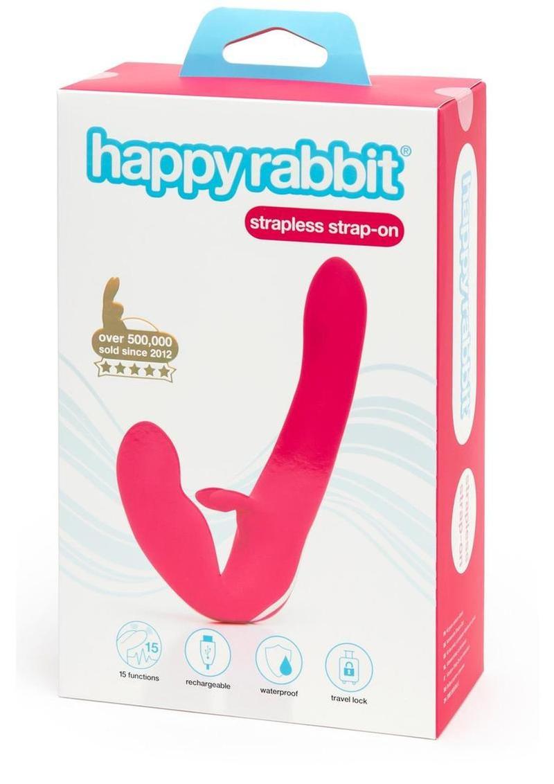 Happy Rabbit Strapless Strap-On Silicone Rabbit Vibrator