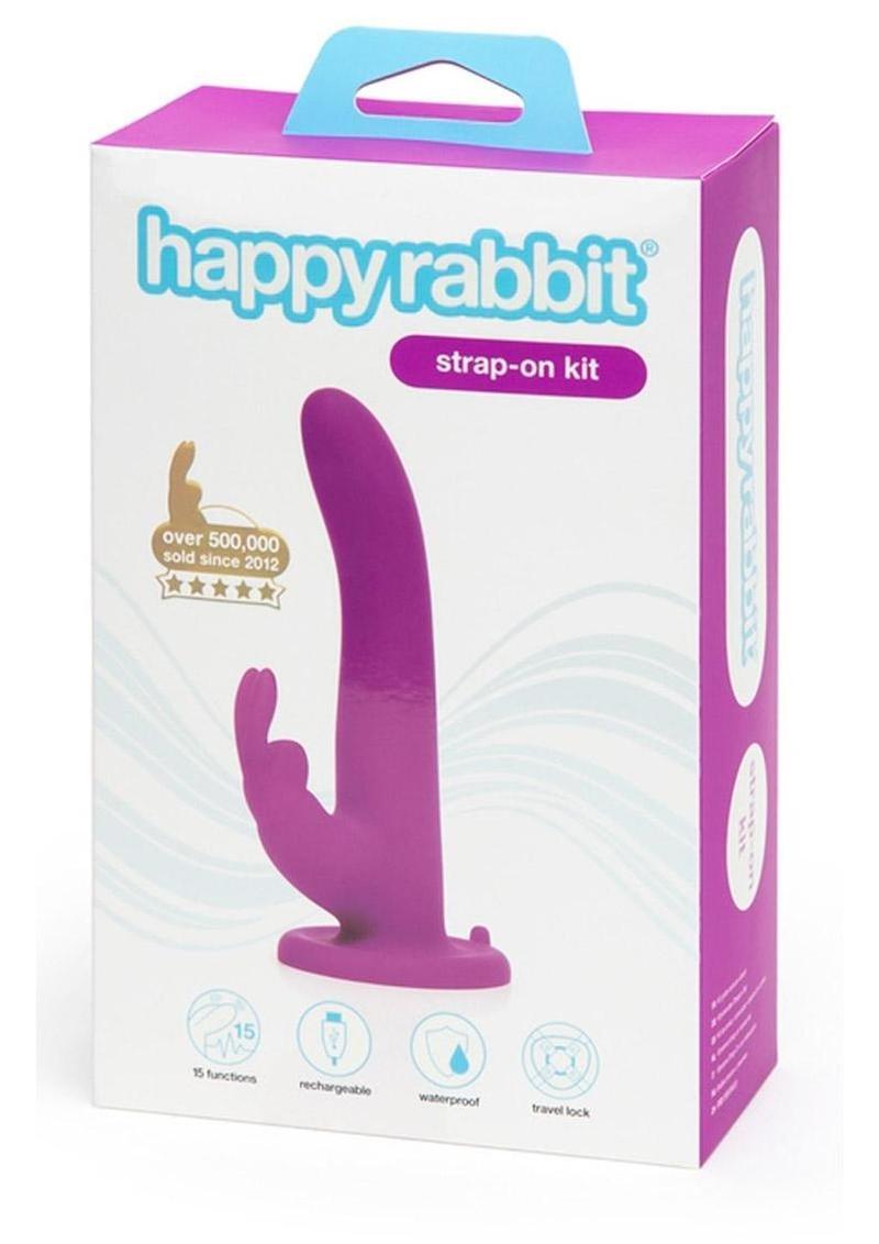 Happy Rabbit Vibrating Strap-On Silicone Vibrating Harness