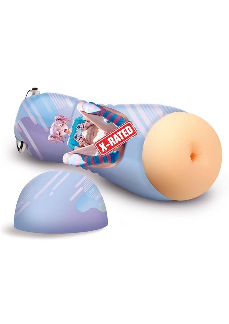 Hentai Fantasies Haruka The Gamer Girl Vibrating Stroker - Ass