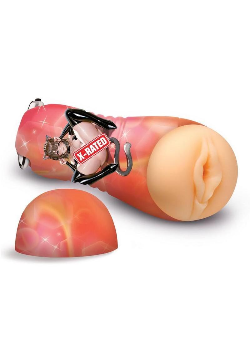 Hentai Fantasies Mochi The Cat Girl Vibrating Stroker - Pussy