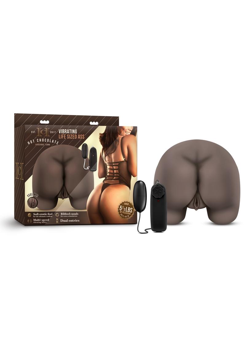 Hot Chocolate Luscious Tiana Vibrating Life Sized Masturbator - Butt