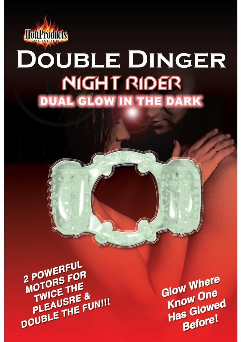 Humm Dinger Night Rider Double Dinger Vibrating Cock Ring