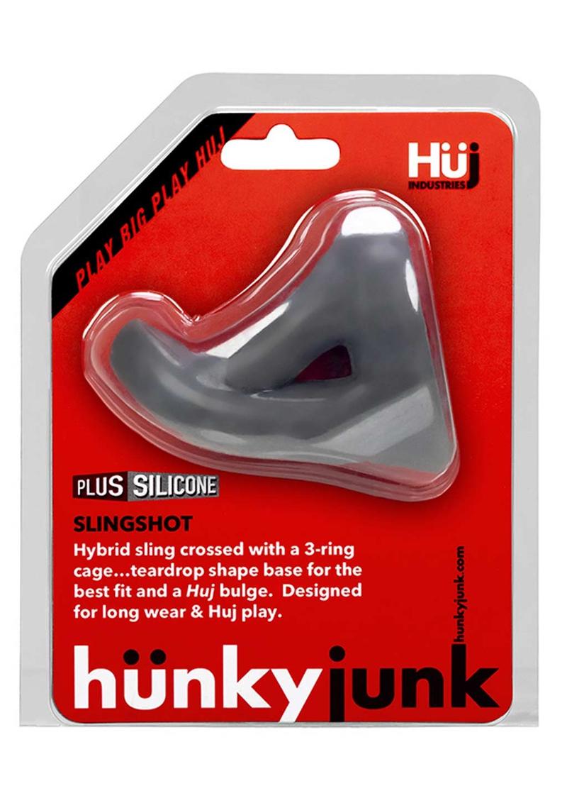 Hunkyjunk Slingshot Silicone 3 Ring Teardrop Cock Ring