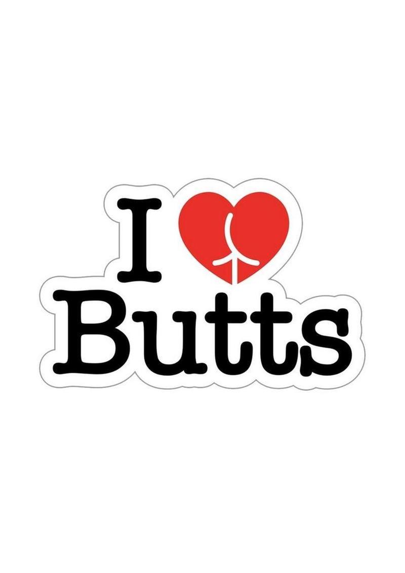 I Love Butts Enamel Pin