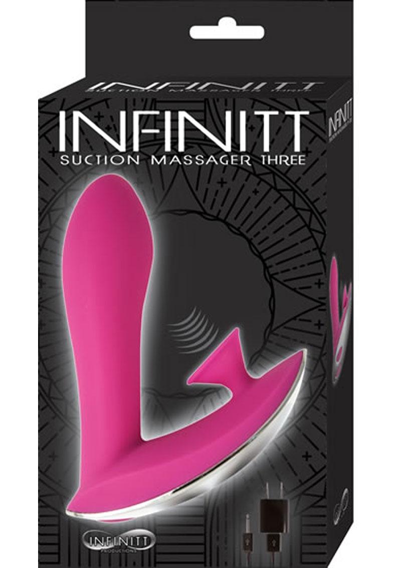 Infinitt Suction Massager Three Rechargeable Silicone Vibrator