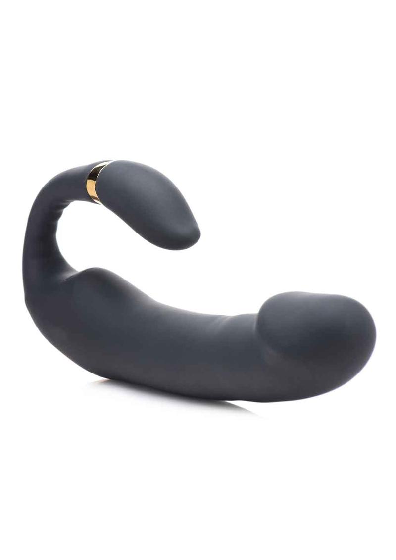 Inmi 10x Pleasure Pose Vibe with Clit Stimulator Silicone Rechargeable Vibrator