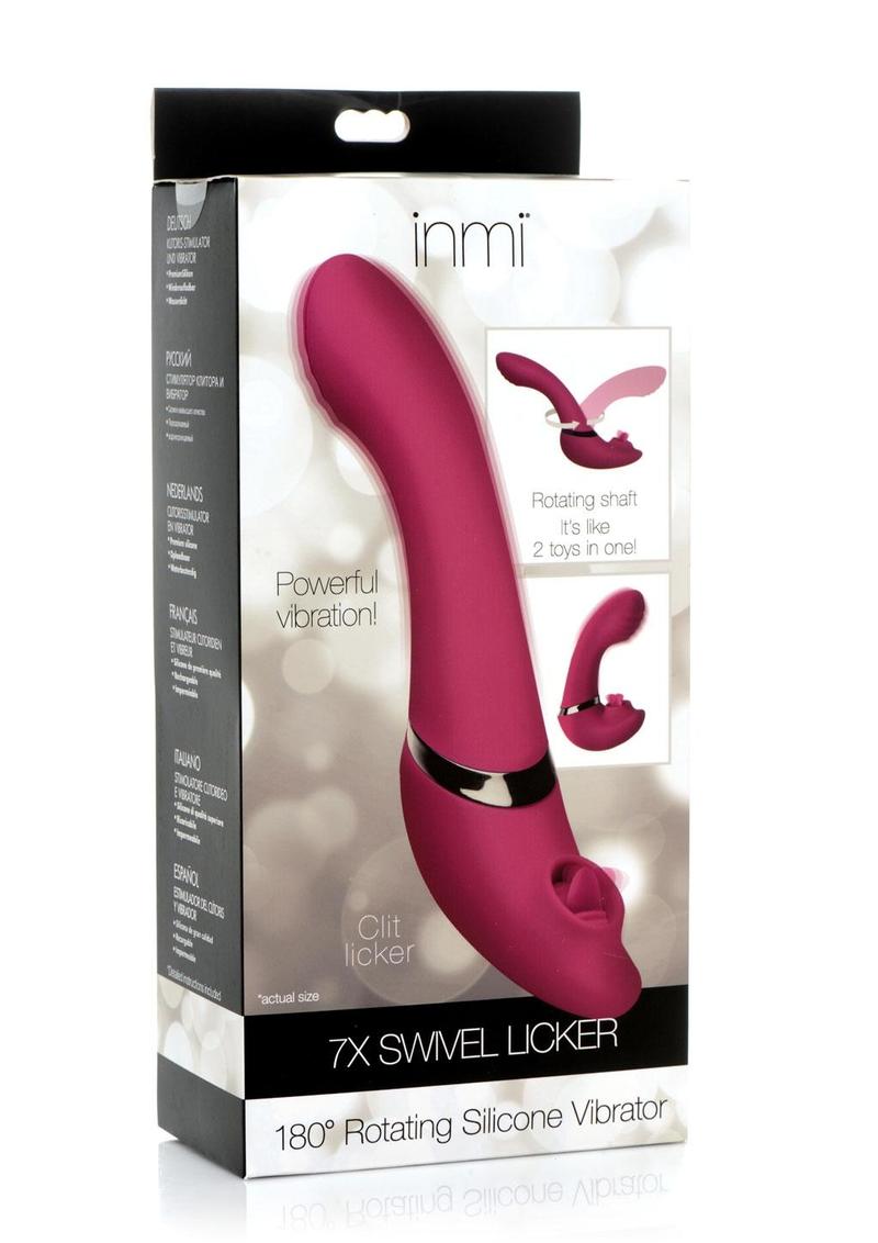 Inmi 7x Swivel Licker 180 Rotating Silicone Licking Vibrator