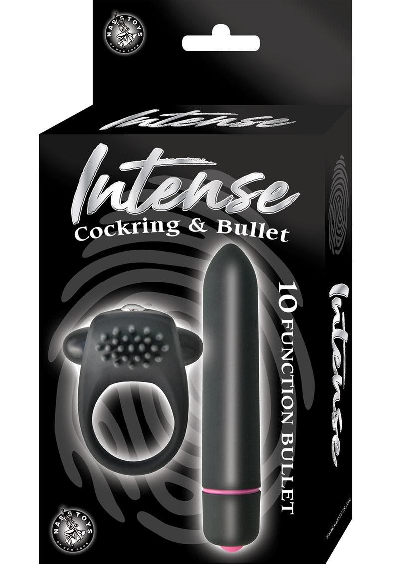 Intense Silicone Vibrating Cock Ring and Bullet