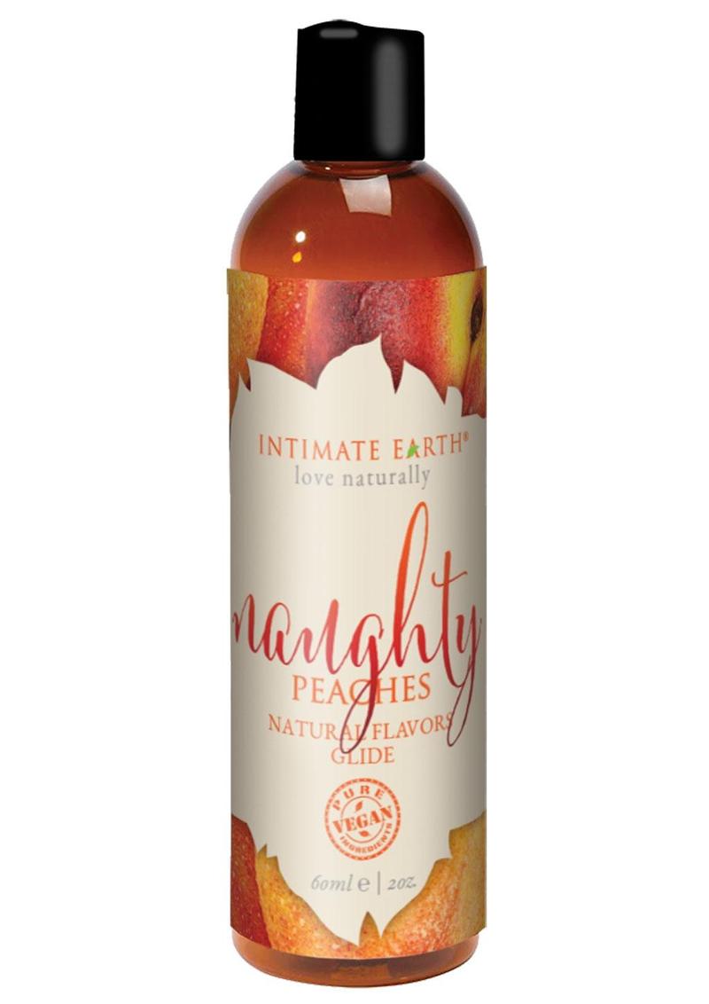 Intimate Earth Natural Flavors Glide Lubricant Naughty Peaches