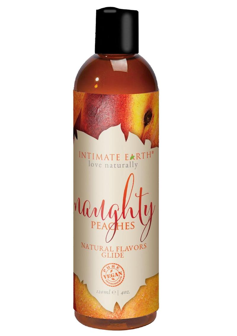 Intimate Earth Natural Flavors Glide Lubricant Naughty Peaches
