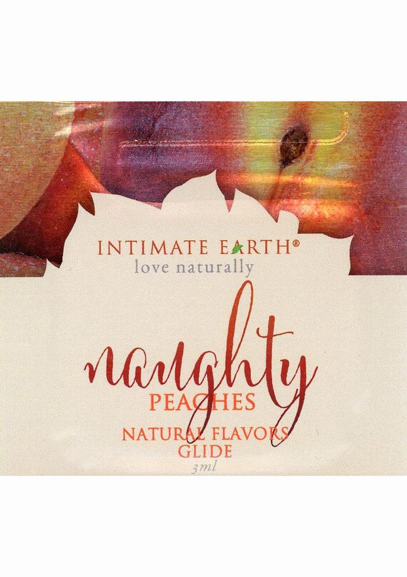 Intimate Earth Natural Flavors Glide Lubricant Naughty Peaches