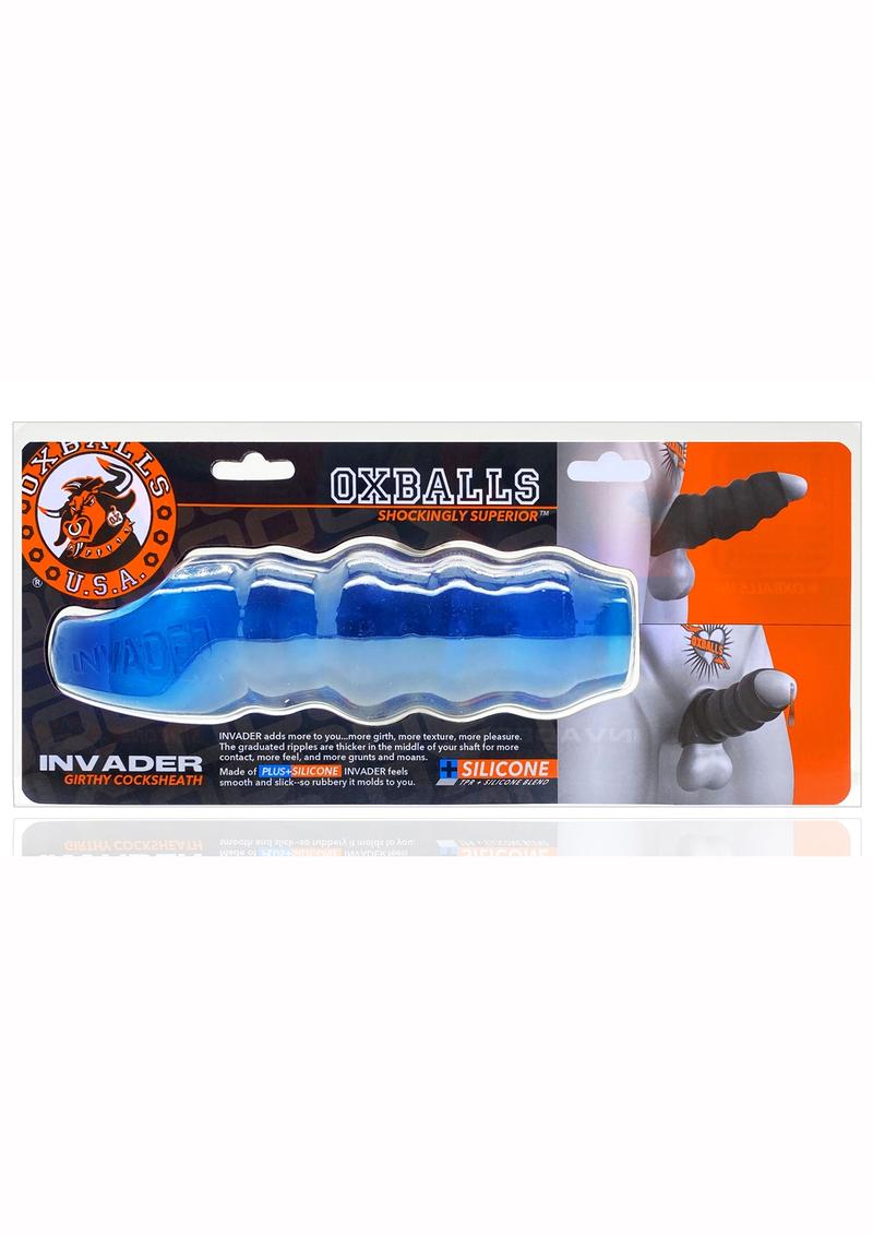 Invader Rippled Open-Ended Silicone Cocksheath Extender