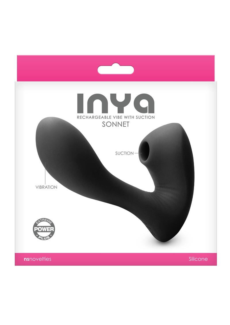 Inya Sonnet Silicone Rechargeable Vibrator with Clitoral Stimulation