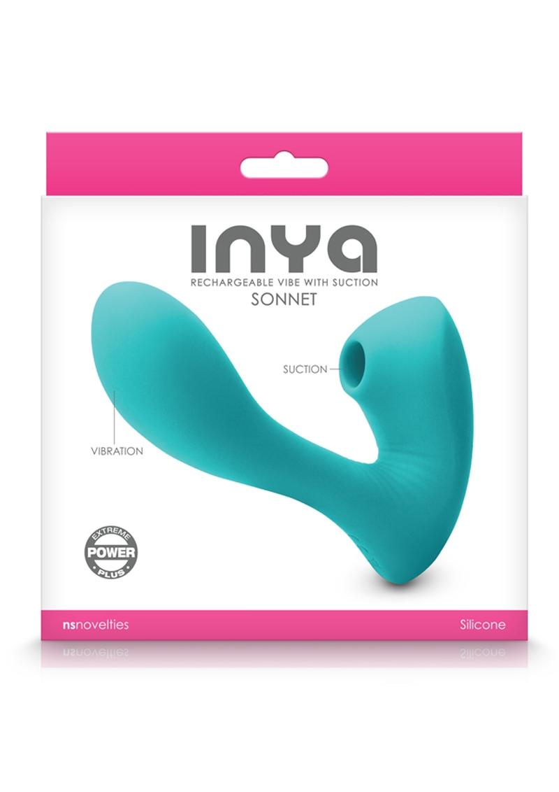 Inya Sonnet Silicone Rechargeable Vibrator with Clitoral Stimulation
