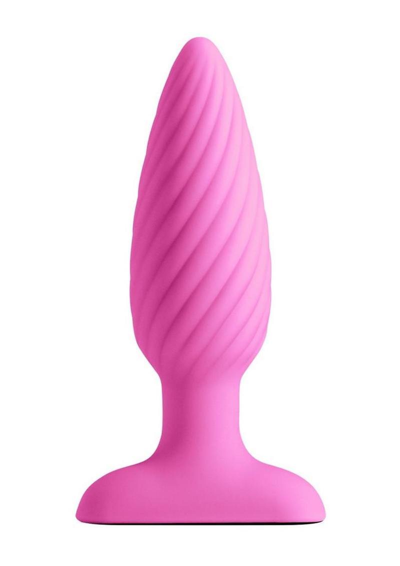 Inya Swirl Rechargeable Silicone Ribbed Anal Plug