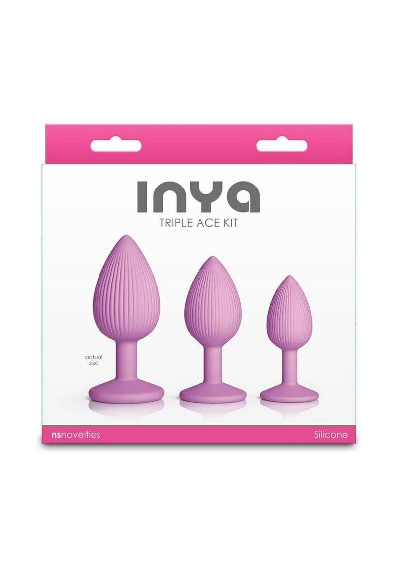 Inya Triple Ace Kit Silicone Lube Channel Anal Plugs