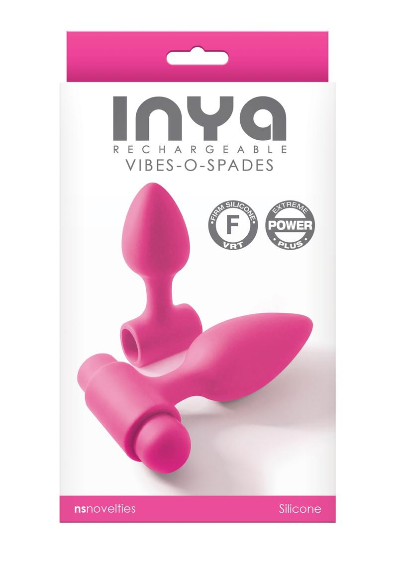 Inya Vibes-O-Spades Rechargeable Vibrating Silicone Butt Plug