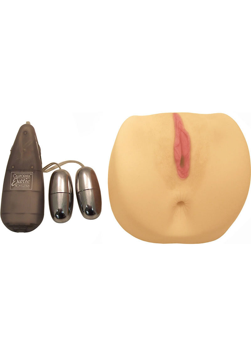 Jana Cova Dual Pleasure Vibrating Masturbator with Bullet and Remote Control - Pussy and Ass