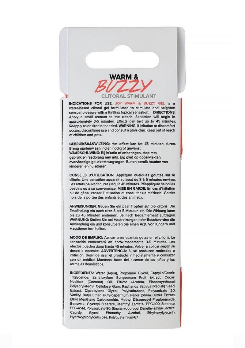 JO Warm and Buzzy Water Based Warming Clitoral Stimulant Cream