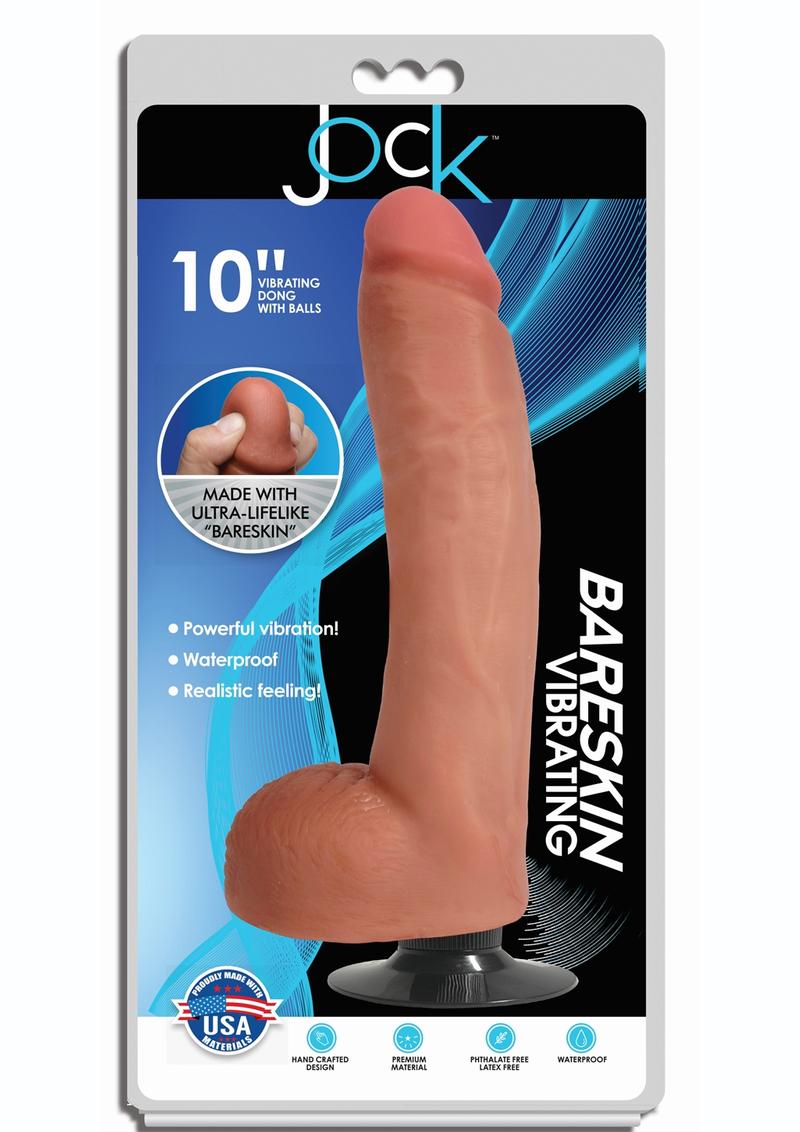 Jock Bareskin Realistic Vibrating Dong with Balls