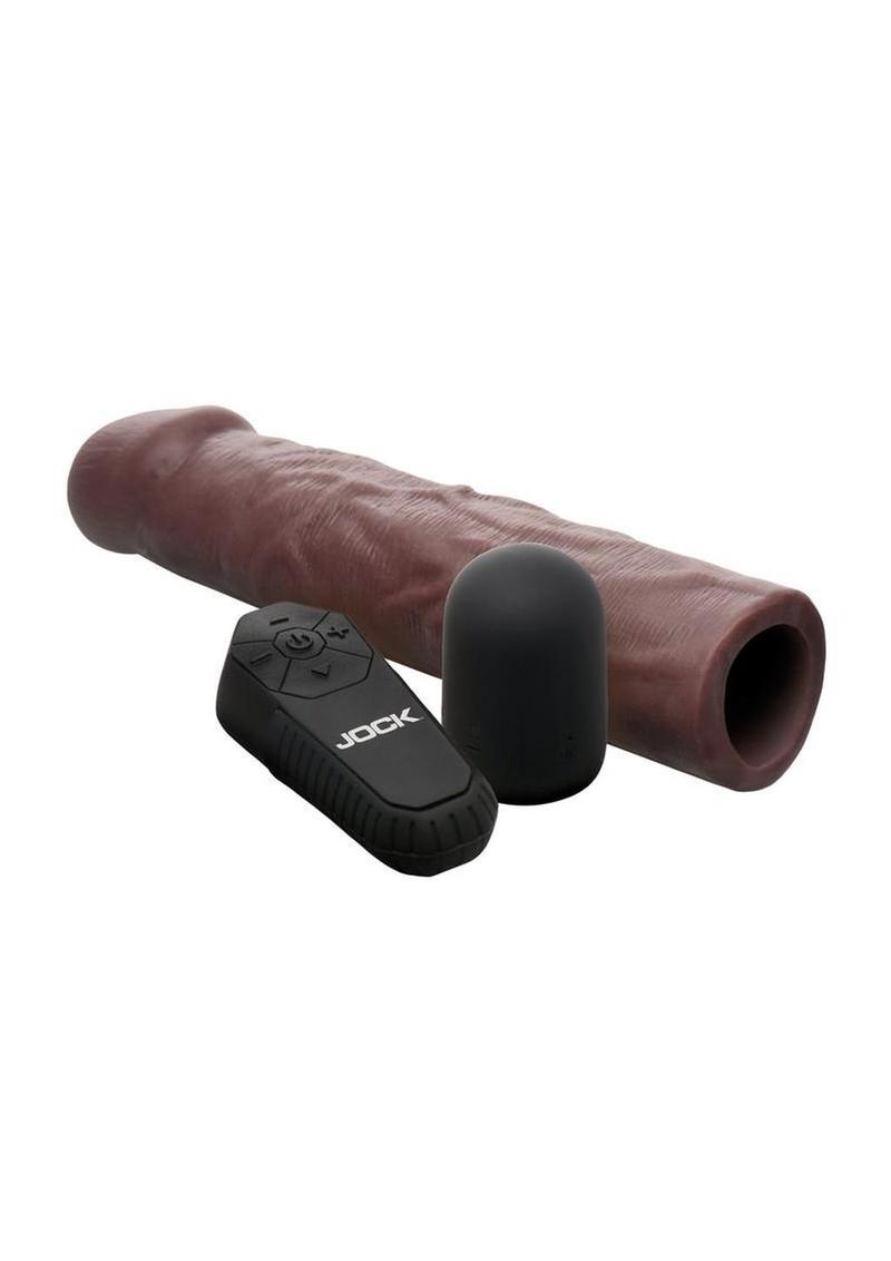 Jock Enhancers Vibrating Penis Extension Sleeve with Remote Control
