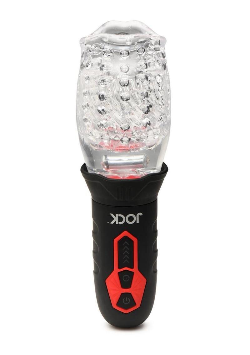 Jock Spinning and Vibrating Rechargeable Masturbator