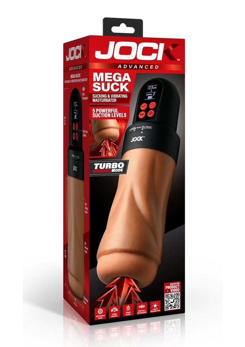 Jock Sucking and Vibrating Rechargeable Masturbator
