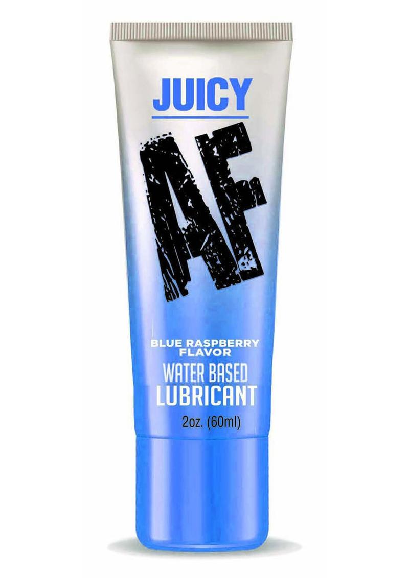 Juicy AF Water Based Flavored Lubricant Blue Raspberry