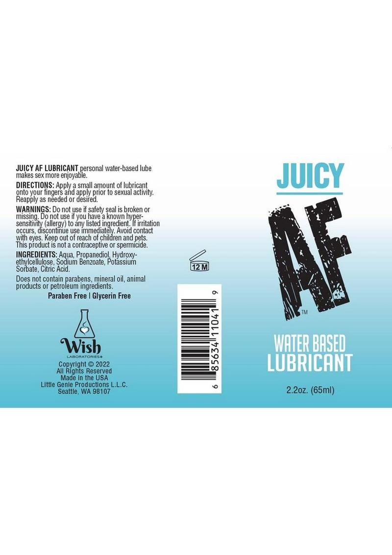 Juicy AF Water Based Lubricant