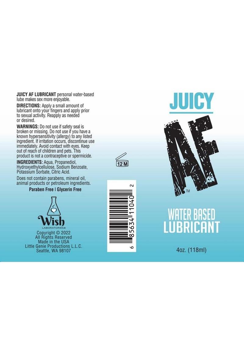 Juicy AF Water Based Lubricant